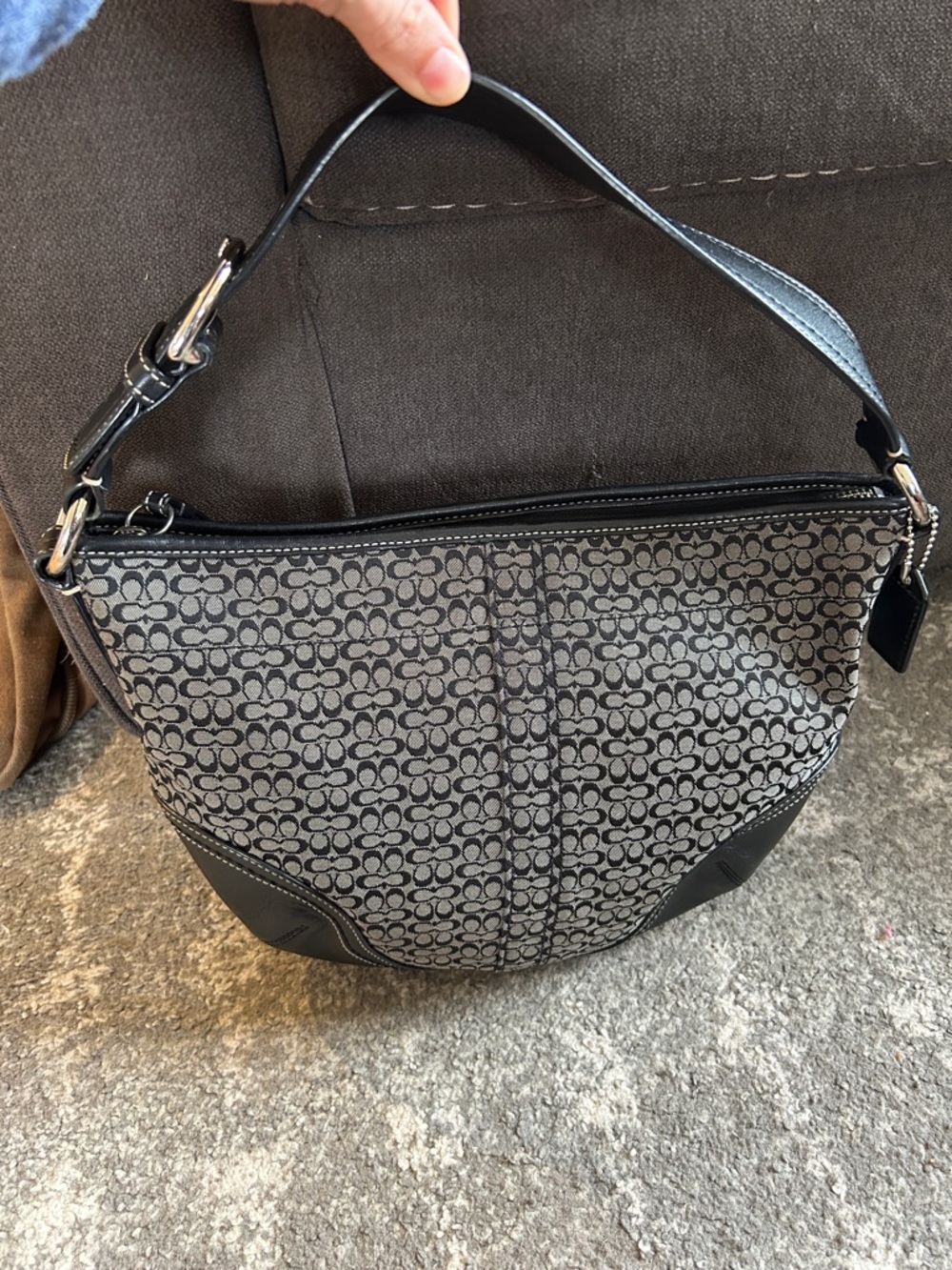 Coach Y2K Signature Jacquard Hobo Bag
